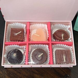 Valentine’s Galentine’s Day Chocolate Shaped Candles Pink Keepsake Gift Box NEW